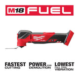Milwaukee M18 FUEL 18V Lithium‑Ion Cordless Brushless Oscillating Multi-Tool, Tool-Only (2836-20)