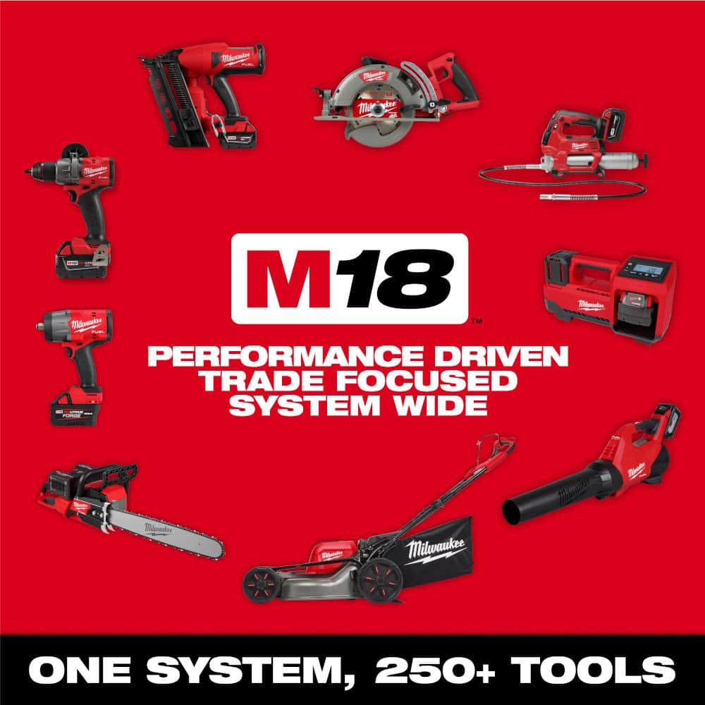 Milwaukee M18 FUEL 16 in. 18-Volt Brushless Cordless Electric Chainsaw w/M18 Blower 12.0 Ah & Extra Chain Combo Kit (2-Tool)