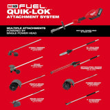 Milwaukee M18 FUEL 18-Volt Brushless Cordless Blower + QUIK-LOK String Trimmer with Rapid Charger Combo Kit (3-Tool)