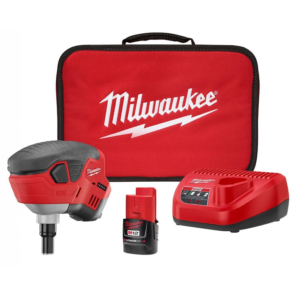 Milwaukee M12 12-Volt Lithium-Ion Cordless Palm Nailer (Tool-Only), 2458-20