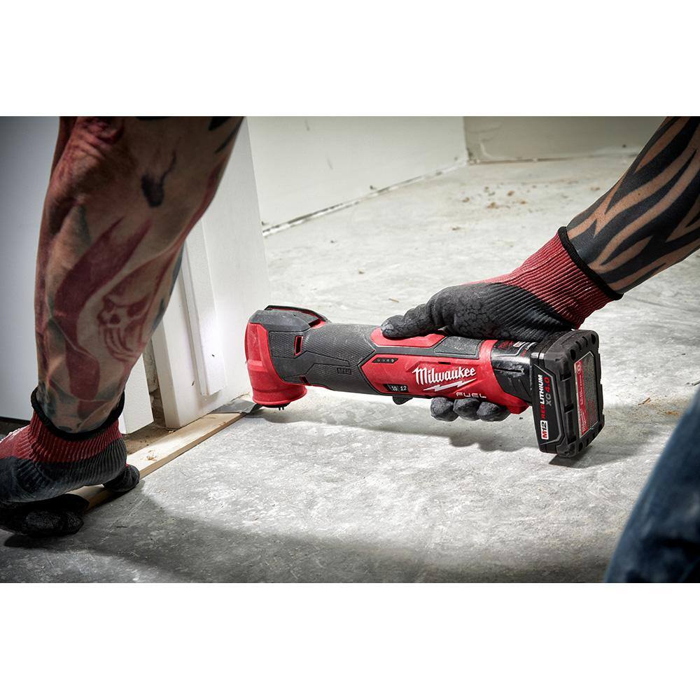 Milwaukee M12 12-Volt 23-Gauge Lithium-Ion Cordless Pin Nailer Kit with M12 FUEL Lithium-Ion Cordless Oscillating Multi-Tool