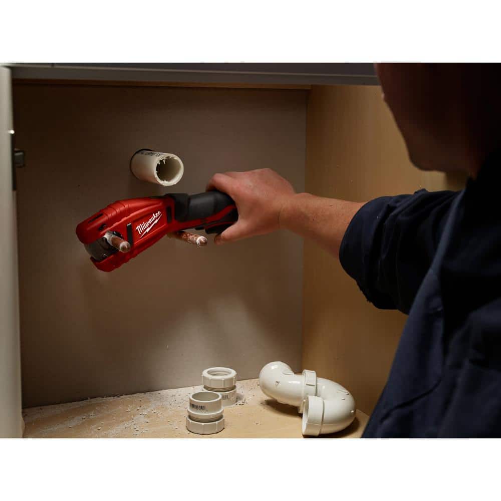 Milwaukee M12 12V Lithium-Ion Cordless Copper Tubing Cutter Kit W/ M12 HACKZALL Reciprocating Saw