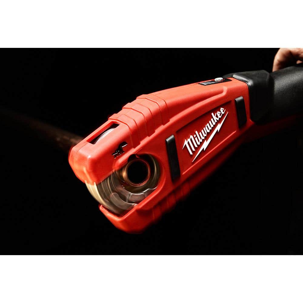 Milwaukee M12 12V Cordless Copper Tubing Cutter + PVC Pipe Shear Kit with (2) M12 HO 2.5Ah Batteries
