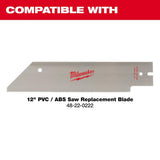 Milwaukee 12 in. PVC/ABS Saw (Model 48-22-0212)