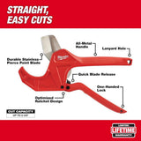 Milwaukee 2-3/8 in. Ratcheting Pipe Cutter, Manual, Stainless Steel Blade