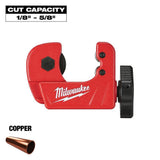Milwaukee 1/2 in. Mini Copper Tubing Cutter (1/8"–5/8" Cut Capacity)