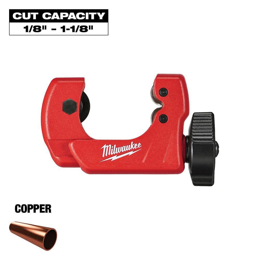 Milwaukee 1 in. Mini Copper Tubing Cutter (1/8 in.–1-1/8 in. Capacity)