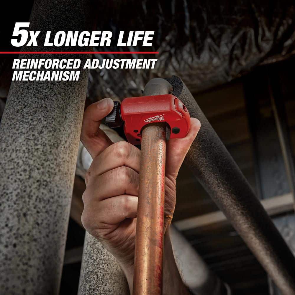 Milwaukee 1 in. Mini Copper Tubing Cutter (1/8 in.–1-1/8 in. Capacity)