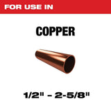 Milwaukee 2-1/2 in. Quick Adjust Copper Tubing Cutter, 1/2 in.–2-5/8 in. Capacity