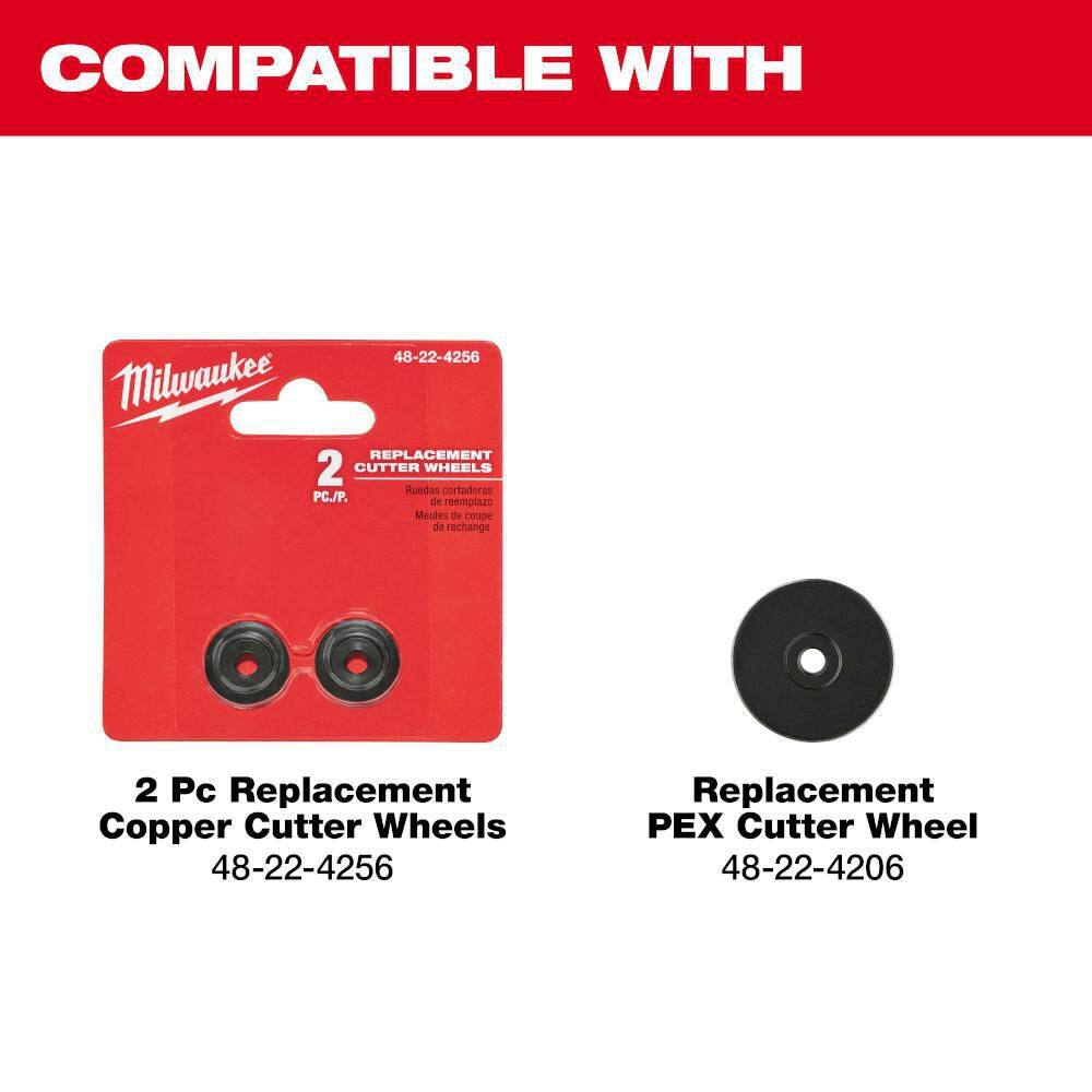 Milwaukee 2-1/2 in. Quick Adjust Copper Tubing Cutter, 1/2 in.–2-5/8 in. Capacity