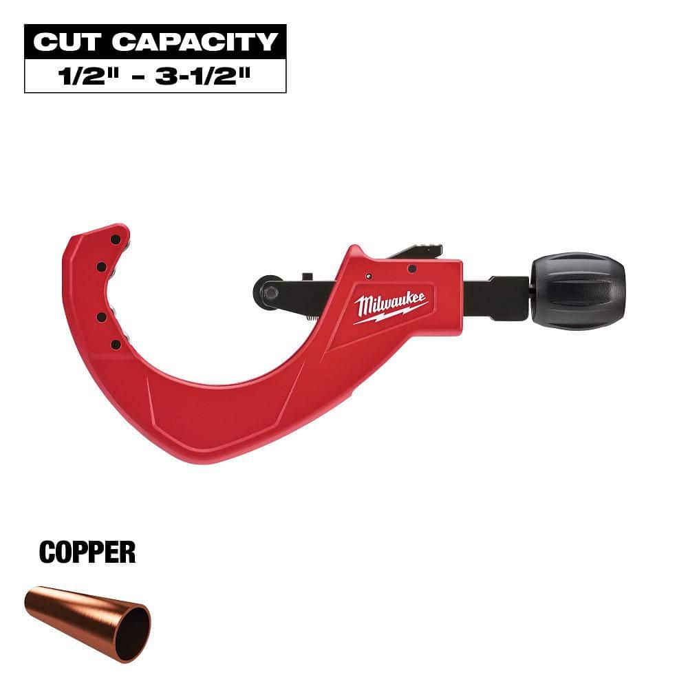 Milwaukee 3-1/2 in. Quick Adjust Copper Tubing Cutter (48-22-4254)