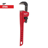 Milwaukee 14 in. Steel Straight Pipe Wrench, Model 48-22-7114