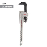 Milwaukee 14 in. and 18 in. Aluminum Pipe Wrench Set (2-Tool)