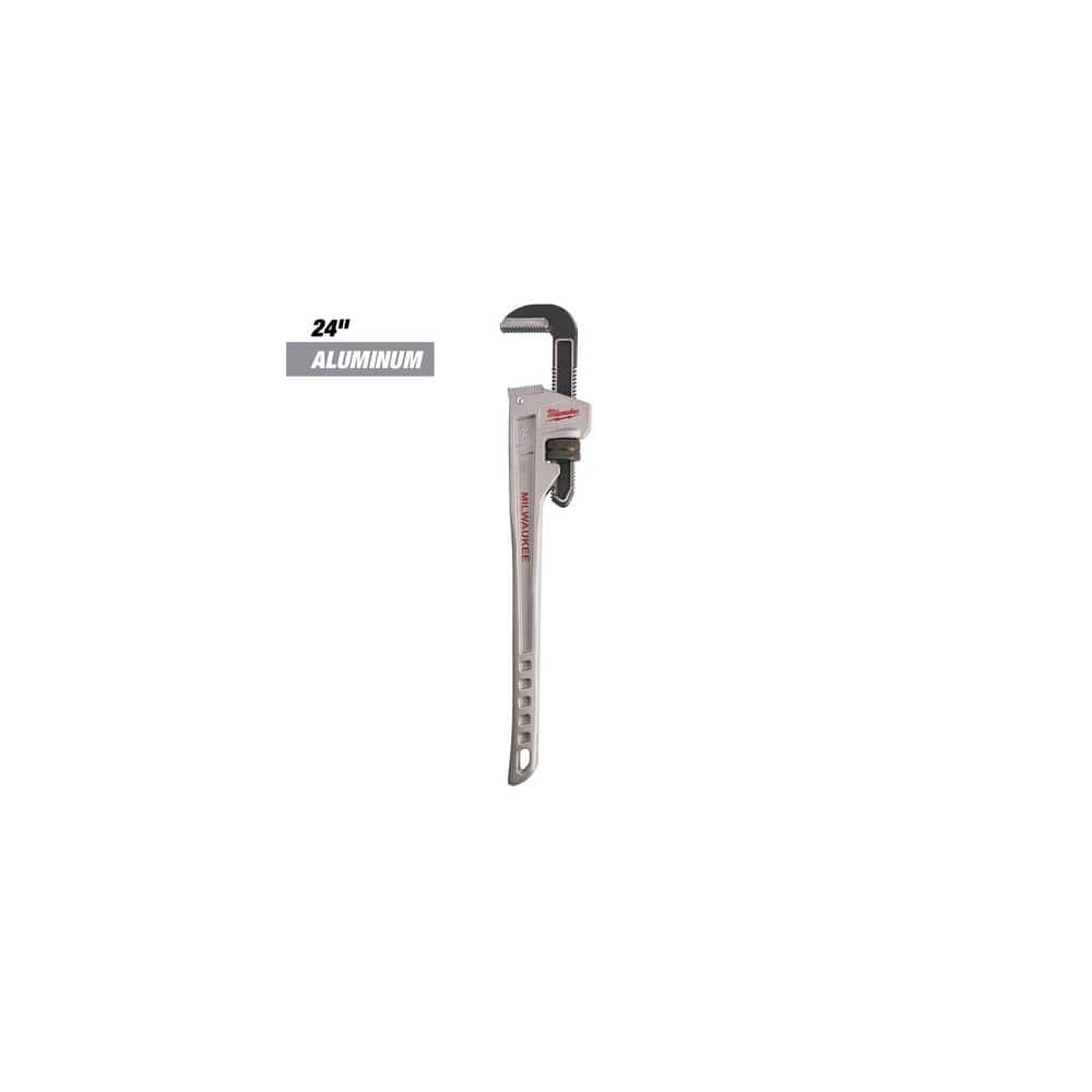 Milwaukee 14 in. and 24 in. Aluminum Pipe Wrench Set (2-Tool)