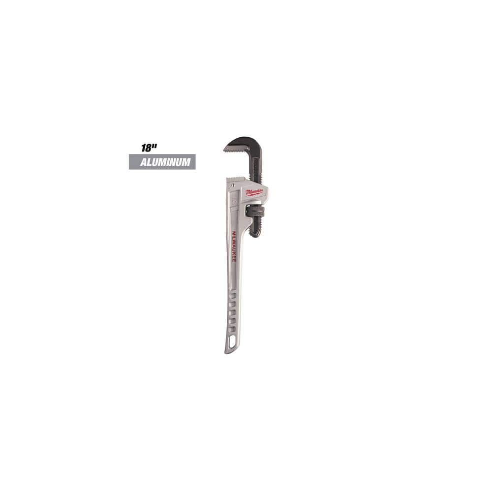 Milwaukee 18 in. and 24 in. Aluminum Pipe Wrench Set (2-Tool)