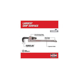 Milwaukee 18 in. and 24 in. Aluminum Pipe Wrench Set (2-Tool)