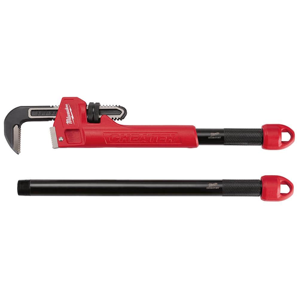 Milwaukee 48-22-7314 Cheater Adaptable Steel Pipe Wrench, 10/18/24 in. Modes