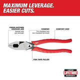Milwaukee Pliers Kit, 4-Piece Set with Lineman’s, Long Nose, Diagonal, and REAM & PUNCH Straight Jaw