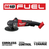 Milwaukee M18 FUEL 18V Brushless Cordless 7 in. Variable Speed Polisher with M12 Variable Speed Polisher/Sander (2-Tool)