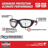 Milwaukee M18 FUEL 18-Volt Brushless 2 Gallon Compact Quiet Compressor + Performance Safety Glasses w/ Gasket (Tool-Only)