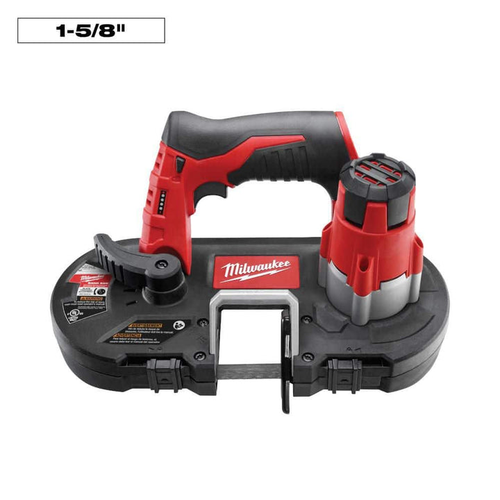 Milwaukee M12 12-Volt Lithium-Ion Cordless Sub-Compact Band Saw, 1-5/8 in. Capacity (Tool-Only)