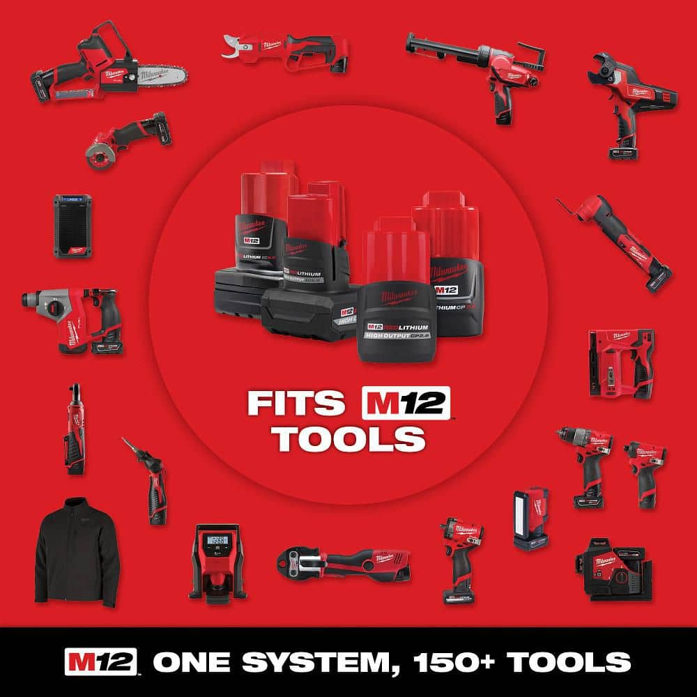 Milwaukee M12 12-Volt Lithium-Ion Cordless Sub-Compact Band Saw XC Kit with M12 LED Flood Light
