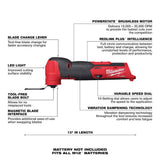 Milwaukee M12 FUEL 12-Volt Lithium-Ion Cordless Compact Band Saw + M12 FUEL Oscillating Multi-Tool + M12 FUEL 3 in. Cut-Off Saw (Tool-Only)