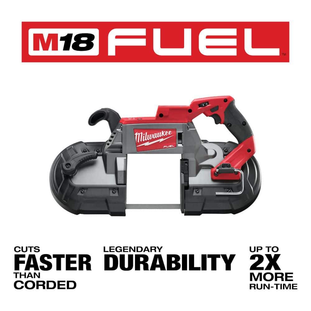 Milwaukee M18 FUEL 18-Volt Brushless Cordless Deep Cut Band Saw, 5" x 5" Capacity (Tool-Only)