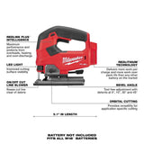 Milwaukee M18 FUEL 18V Lithium‑Ion Brushless Cordless Compact Band Saw & Jigsaw Kit, Tool‑Only