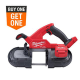Milwaukee M18 FUEL 18-Volt Lithium-Ion Brushless Cordless Compact Band Saw Kit with Two 3.0Ah High Output Batteries, 3-1/4 in. Capacity