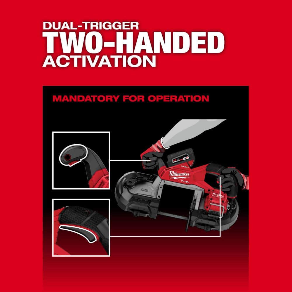 Milwaukee M18 FUEL 18V Cordless Deep Cut Band Saw Kit with ONE-KEY, 5 in. Capacity, 2 Batteries (2929S-22)