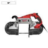Milwaukee 11 Amp Deep Cut AC/DC Portable Band Saw with Case, 5 in. Capacity