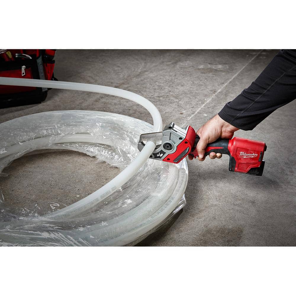 Milwaukee M12 12V Lithium‑Ion Cordless PVC Pipe Shear, Tool‑Only (2470‑20)