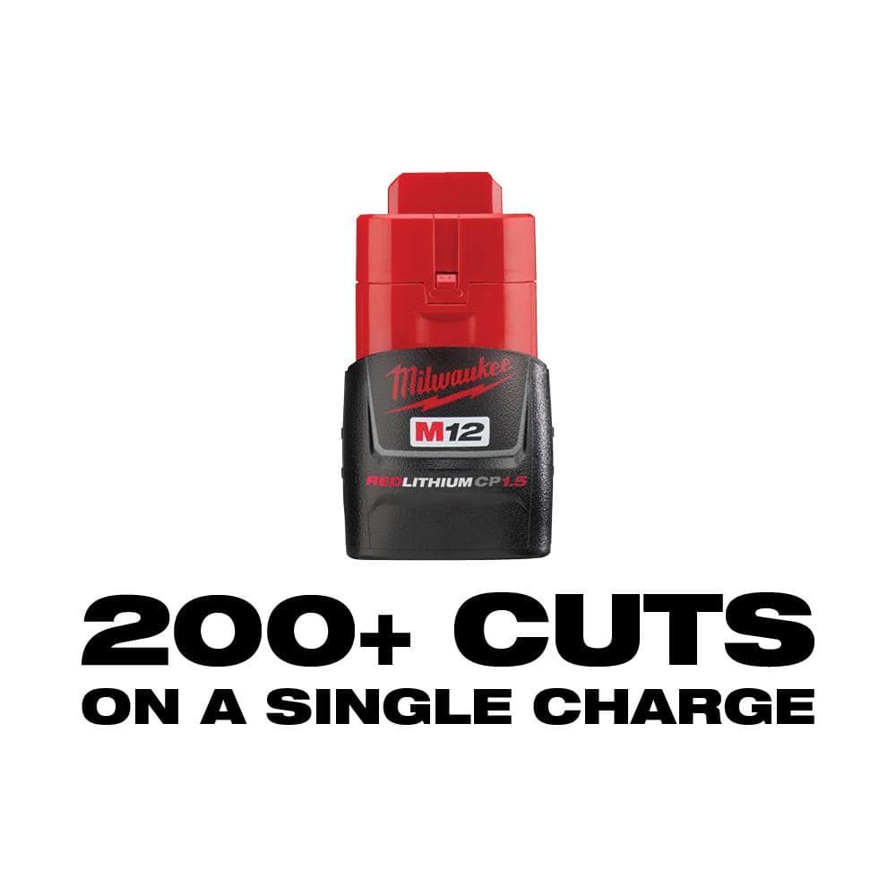Milwaukee M12 12-Volt Lithium-Ion Cordless PVC Shear Kit with One 1.5 Ah Battery, Charger and Hard Case with M12 Soldering Iron
