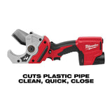 Milwaukee M12 12-Volt Lithium-Ion Cordless PVC Shear Kit with One 1.5 Ah Battery, Charger and Hard Case with M12 Soldering Iron