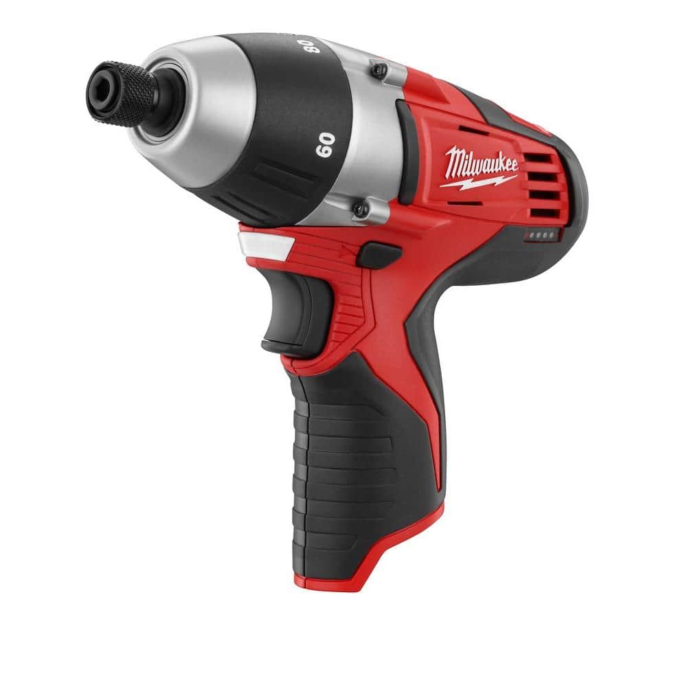 Milwaukee M12 12-Volt Lithium-Ion Cordless 1/4 in. No-Hub Coupling Driver, Tool-Only (Model 2455-20)