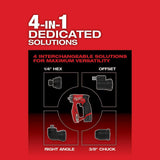 Milwaukee M12 FUEL 12V Lithium‑Ion Brushless 4‑in‑1 Installation 3/8 in. Drill/Driver Kit with M12 Soldering Iron (2505‑22 & 2488‑20)