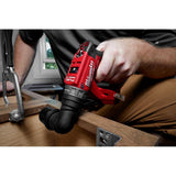 Milwaukee M12 FUEL 12V Li‑Ion Brushless Cordless 4‑in‑1 Installation 3/8 in. Drill/Driver Kit with 4 Heads + PACKOUT Bit Set (60‑Pc)