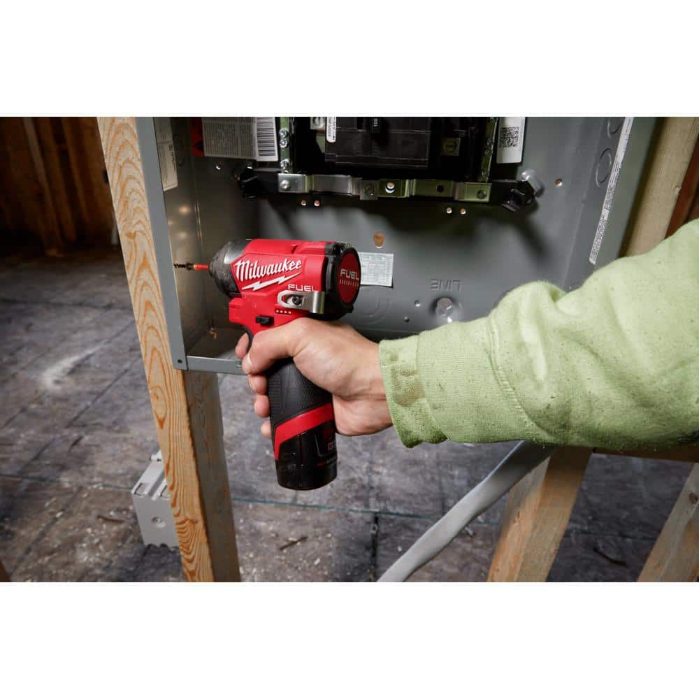 Milwaukee M12 FUEL 12-Volt Lithium-Ion Brushless Cordless 1/2 in. Drill Driver Kit with M12 Rotary Tool