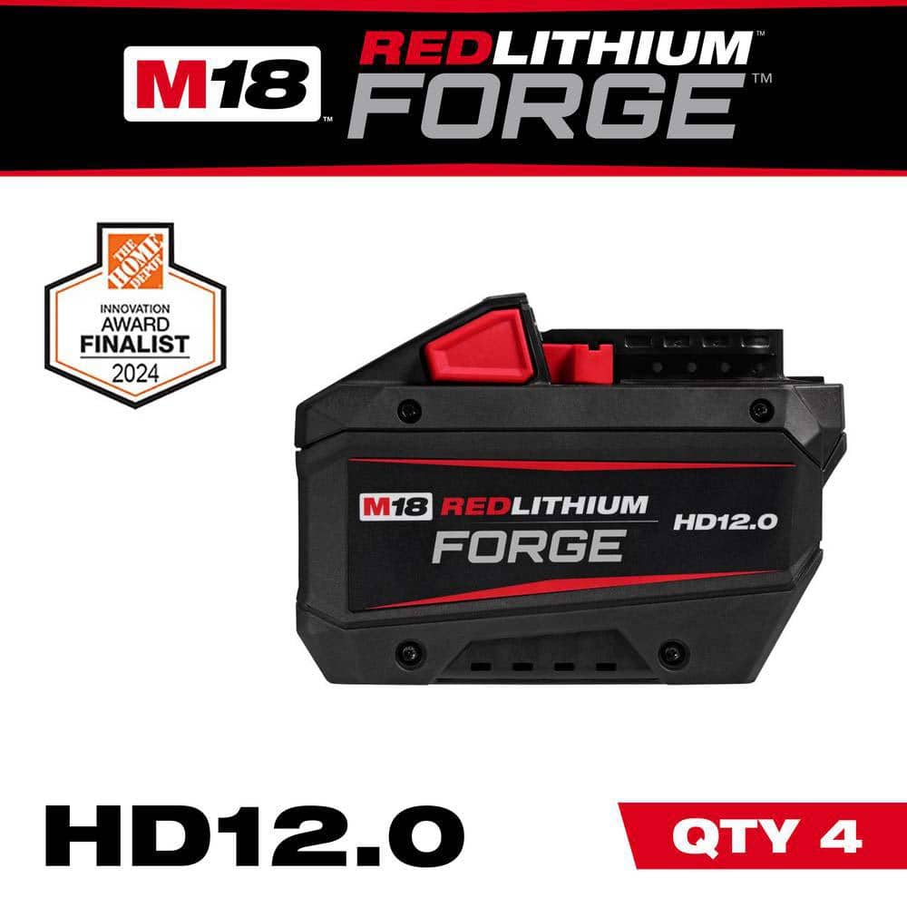 Milwaukee M18 18V Lithium-Ion REDLITHIUM FORGE HD 12.0 Ah Battery Pack (10-Pack)