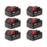 Milwaukee M18 18-Volt REDLITHIUM XC 3.0Ah Battery Pack (6-Pack)