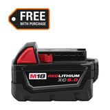 Milwaukee M18 18-Volt 5.0 Ah REDLITHIUM XC Extended Capacity Battery Pack (48-11-1850)