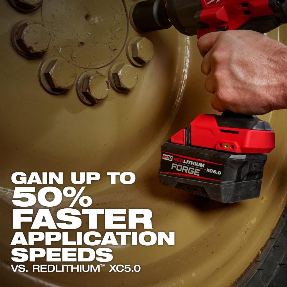 Milwaukee M18 18V Lithium-Ion REDLITHIUM FORGE 6.0 Ah Battery Pack