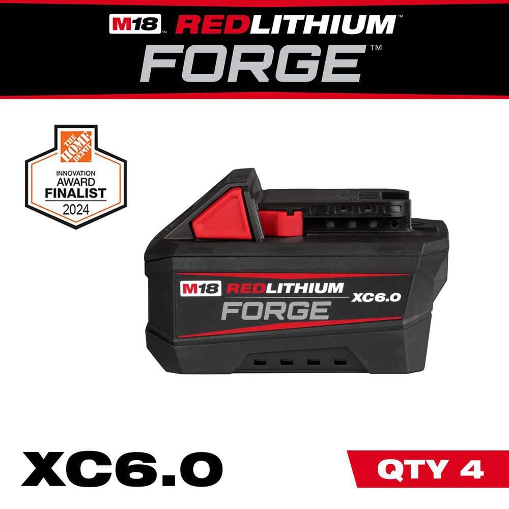 Milwaukee M18 18V Lithium-Ion REDLITHIUM FORGE XC6.0 Battery Pack (2-Pack)