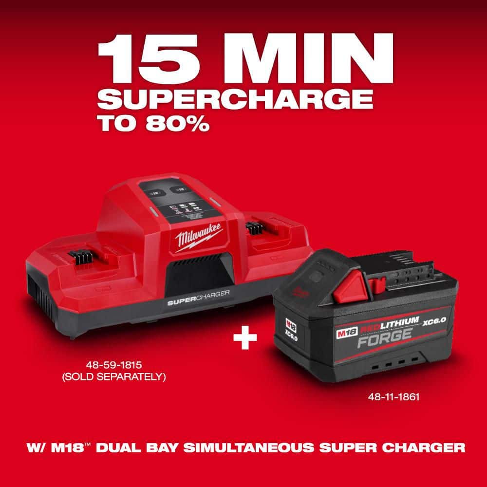 Milwaukee M18 18V Lithium-Ion REDLITHIUM FORGE XC6.0 Battery Pack (4-Pack)
