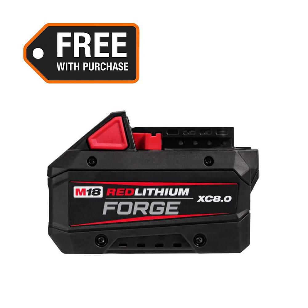 Milwaukee M18 18V Lithium-Ion REDLITHIUM FORGE XC 8.0 Ah Battery Pack