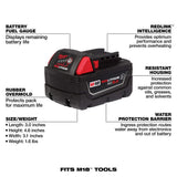 Milwaukee M18 18-Volt REDLITHIUM XC5.0 Starter Kit with (1) 5.0Ah Battery and M18/M12 Charger