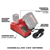 Milwaukee M18 18-Volt REDLITHIUM XC5.0 Starter Kit with (1) 5.0Ah Battery and M18/M12 Charger