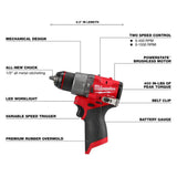 Milwaukee M12 FUEL 12-Volt Lithium-Ion Cordless Oscillating Multi-Tool and M12 FUEL 1/2 in. Hammer Drill with Battery and Charger