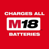 Milwaukee M18 18-Volt Lithium-Ion Dual Bay Simultaneous Rapid Battery Charger, 48-59-1802